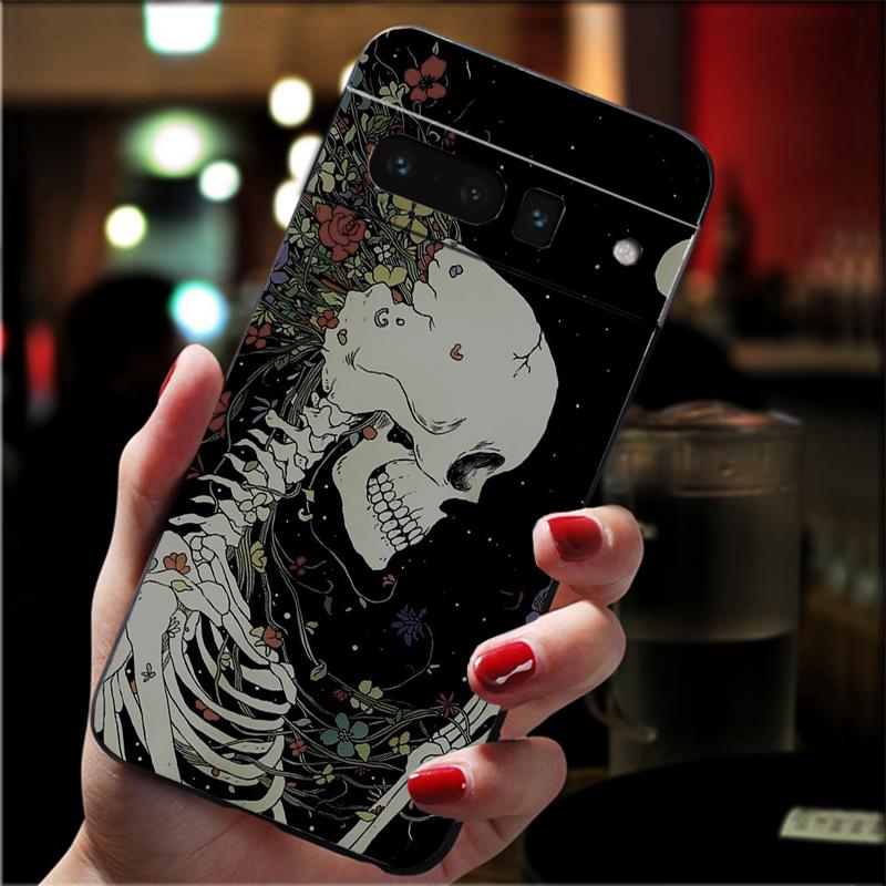Skull Skeleton Phone Case For Google Pixel 10 9A 9 Pro XL 8 7 6 Pro Pixel 8A 7A 6A 5A 4A Pixel 8 7 6 5 4