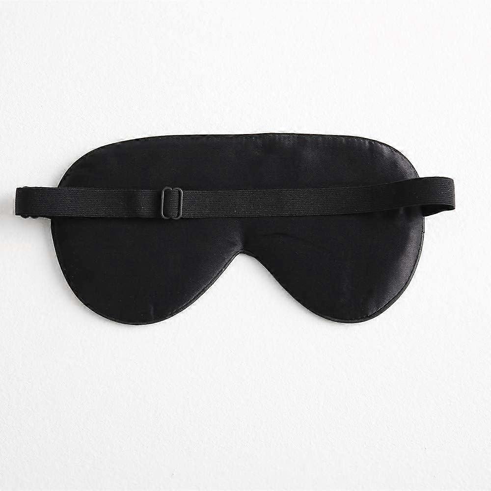 Silk Sleep Mask for Women Men Comfortable Blindfold Eye Mask with Adjustable Strap for Travel Yoga Nap Shift Work (Green Flower
