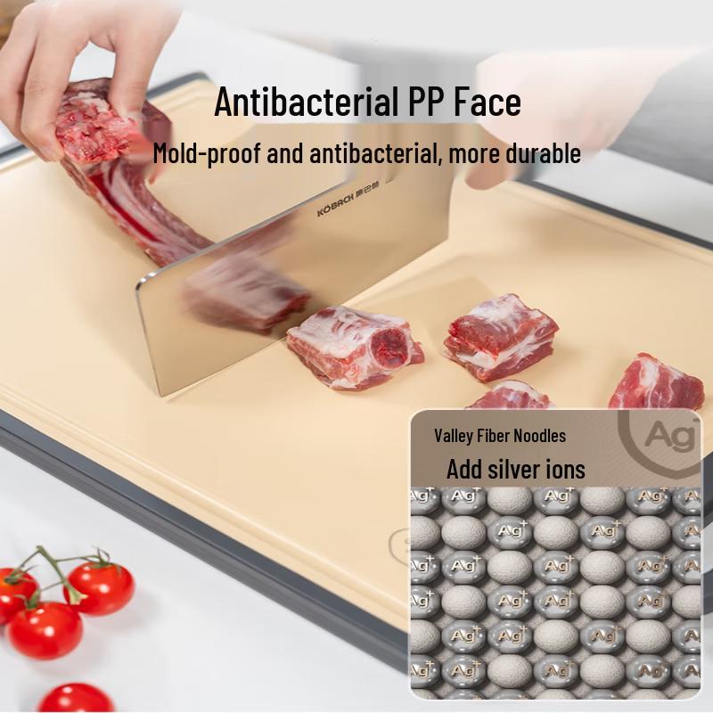 Kobach 304 Stainless Steel Double-Sided Antibacterial Cutting Board