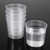 Amosfun 25-teilige Kunststoff-Messbecher, 60ml Bechergläser, Hitzebeständig, Klar, Skaliert, Kommerzielle Qualität, Bruchsicher, Tragbar, Kleines Fassungsvermögen