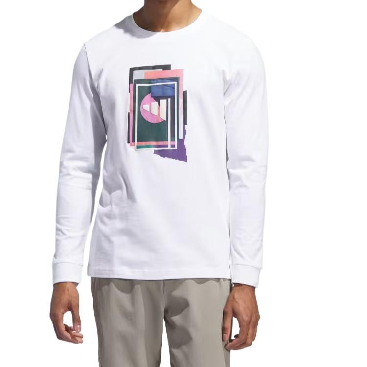 Adidas Free Shipping With AdiClub Beyond The Course Graphic Long Sleeve Tee JX1756 XL