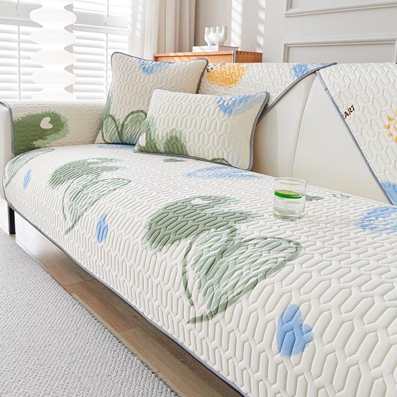 

Летняя подушка для дивана из ледяного шелка 2025 года - Охлаждающий латексный коврик с полным чехлом-полотенцем из ткани 45x45cm Pillow Cover (Without Insert)