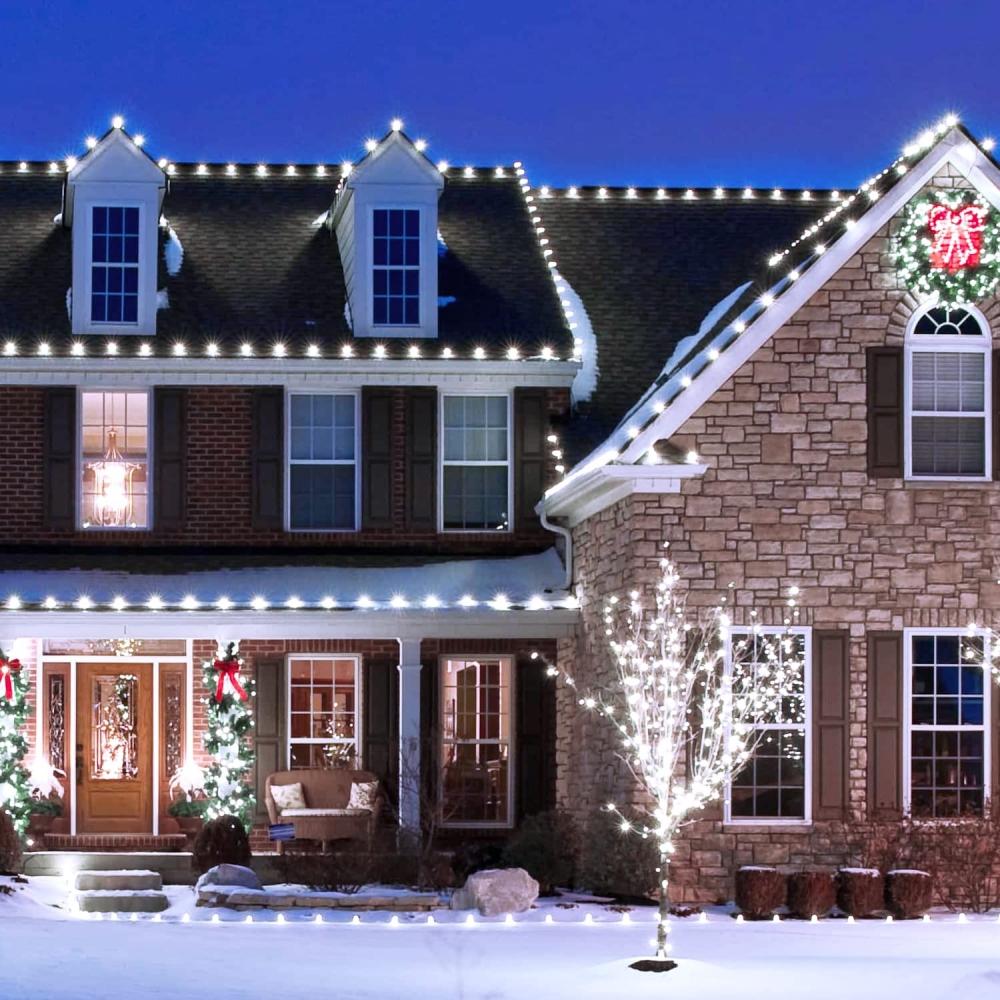 1Pack, 5M/10M/20M/30M LED Solar Outdoor Fairy String Lights With 8 Modes For Wedding, Party, Balcony, Patio, Eave, Tree, Garden, Christmas Decoration