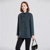 New Chinese Style Double-faced Wool Blend Coat