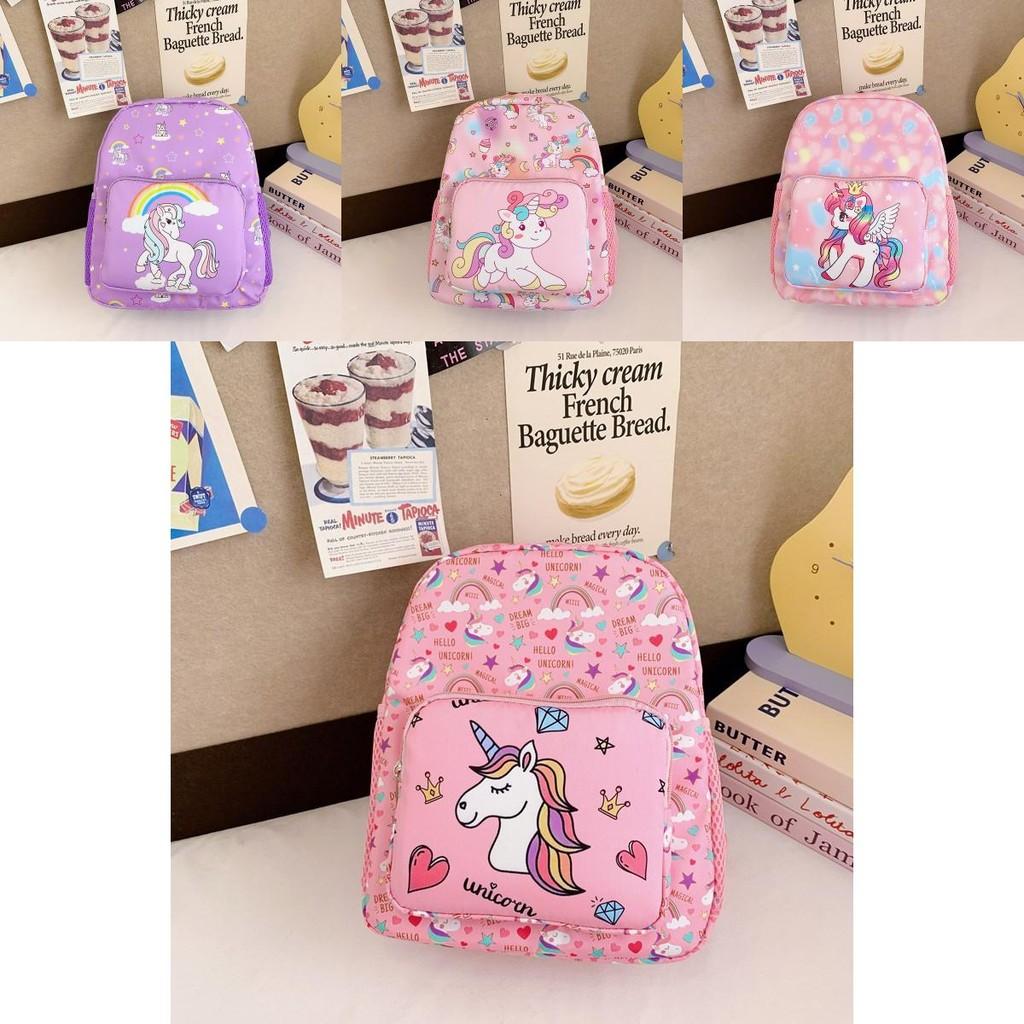 Bag Unicorn Childrens Nylon Backpack Printed Student Cartoon Backpack Cute