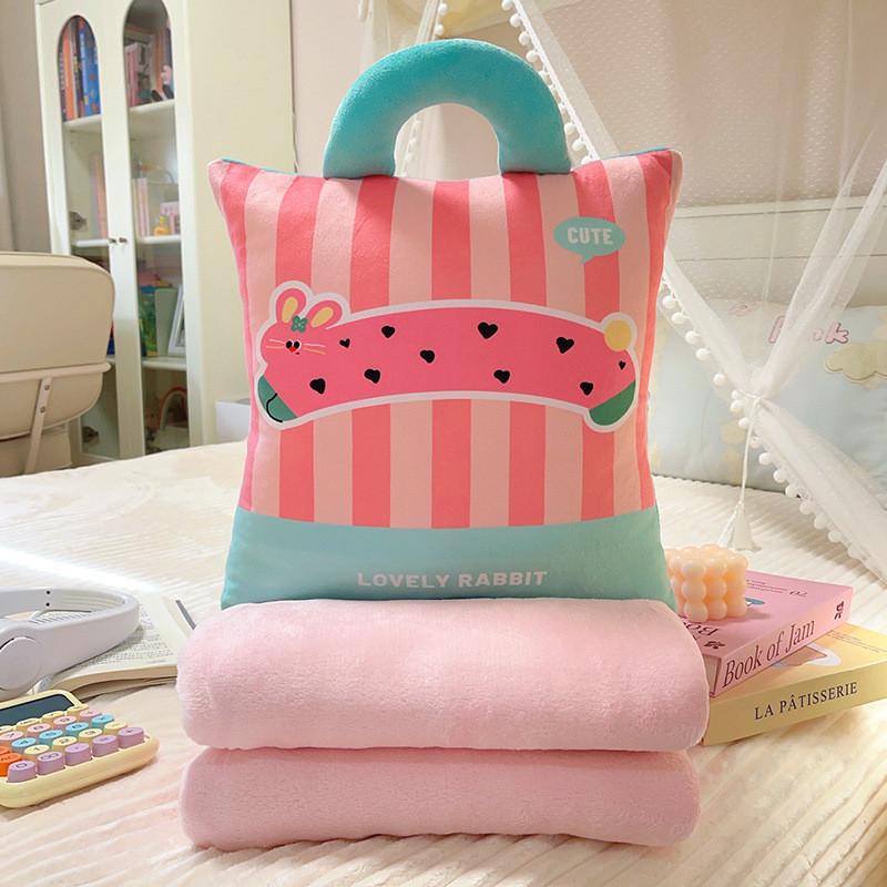 Toy Plush Cartoon Cushion Pillow With Removable Cover Sofa Office Nap Doll Gift