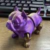 3D Printed Dog Model Fidget Toy Articulated Puppy with Movable Joints Flexible Animal Stress-Relief Toy Desktop Pet Gift for Kids Home Office Decor