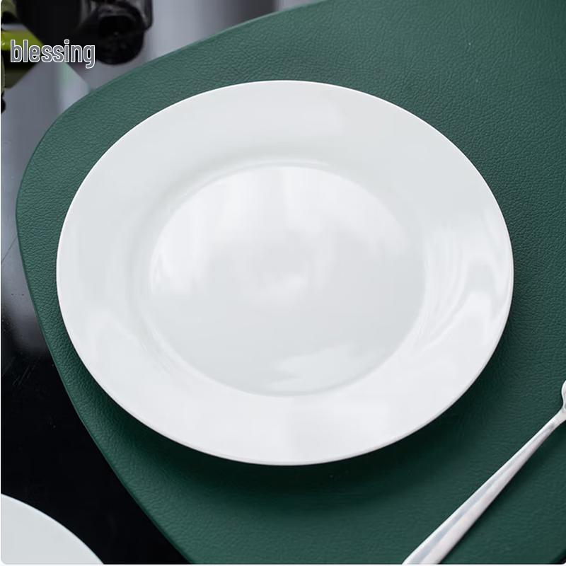 Taisun Ceramic White 10-inch Dinner Plates