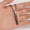 Viking Runes Necklace For Men Antique Stainless Steel Mobius Bar Pendant Norse Viking Odin Gift Jewelry