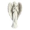 Yousheng Retro Winged Angel Statue, Resin Praying Angel Figurine, Elegant Sitting Angel Sculpture for Outdoor Indoor Garden