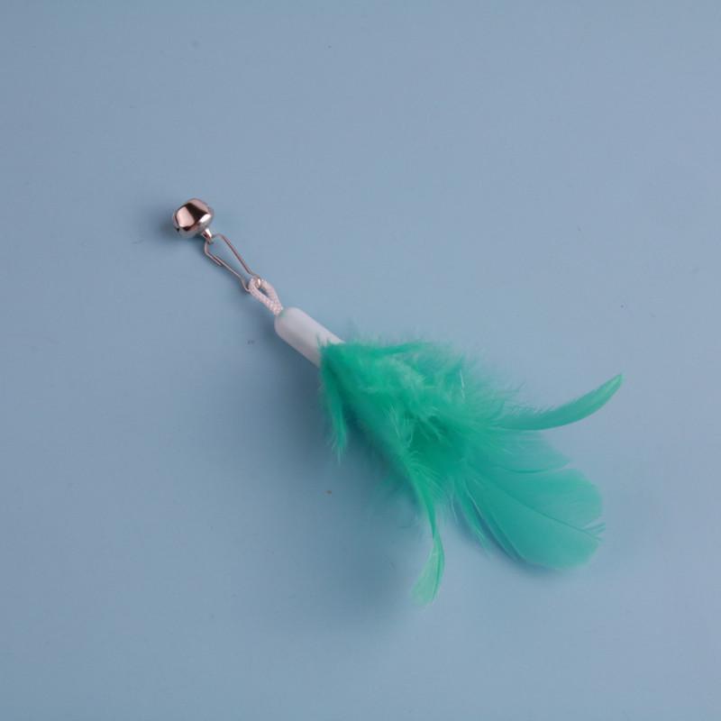 In Stock Colorful Feather Cat Teaser Headband Toy for Boredom Relief