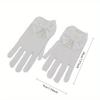 Mesh Bow Glove Dress Accessories Gloves Gloves Princess Cream Lace Fishnet Gloves Ceremony Parts
