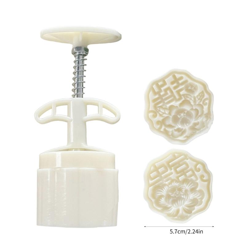 Formy do ciastek księżycowych z pomyślnymi wzorami Funkcjonalna ręczna prasa do ciastek księżycowych Wytłaczane formy na przysmaki dla entuzjastów deserów