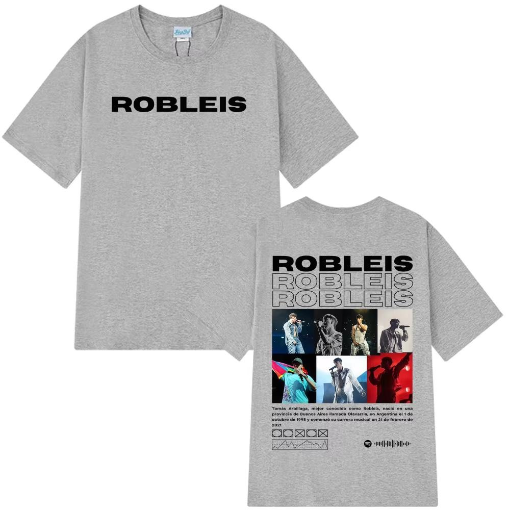 

Rapper Robleis Album Tour 2026 Merch T Shirts Unisexs Women Hiphop Fashion Tshirts Gothic Punk Retro Casual Tshirts Streetwear S