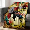 Thor Comic Book Flannel Blanket Marvel Superhero Print Lightweight Throw Soft Warm Fluffy Sofa Couch Bed Cover Nap Shawl Teens
