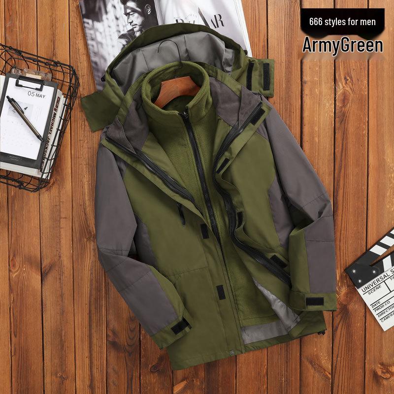 

Унисекс Наружный Ветрозащитный Комплект 3-в-1 с Курткой на Флисовой Подкладке и Индивидуальным Логотипом Extra Large