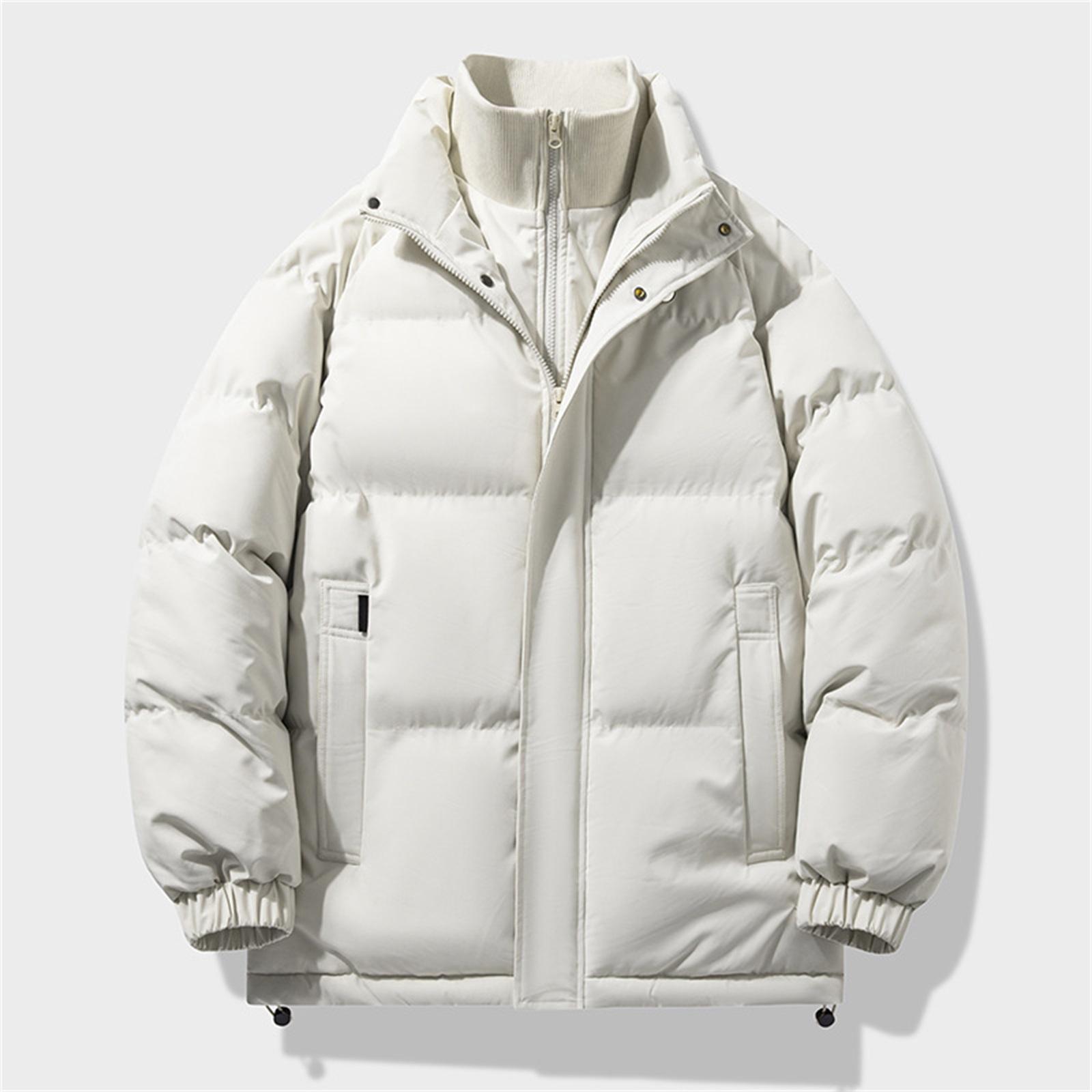 

Унисекс Хлопковая Куртка Оверсайз Имитация Двойки На Подкладке Лоскутное Хлопковое Пальто XL хаки