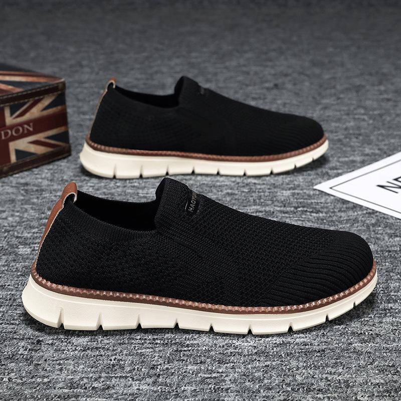 Mesh Shoes Men's Summer New Breathable Men's Shoes Lazy Board Shoes Men's Breathable Casual Sports Shoes