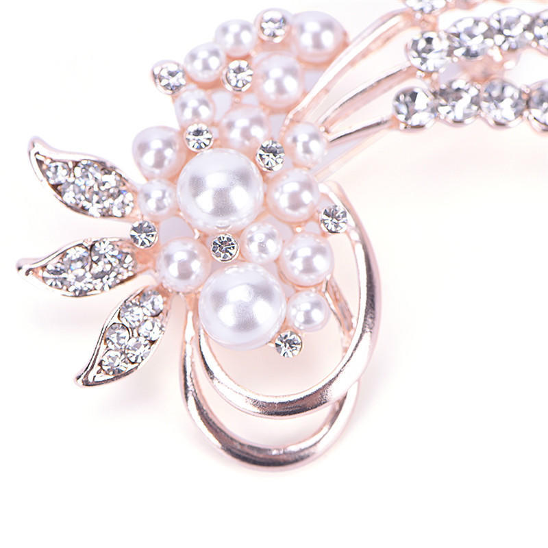 Vintage Brooch Pin  Imitation Pearl Flower Brooch Wedding Accessories