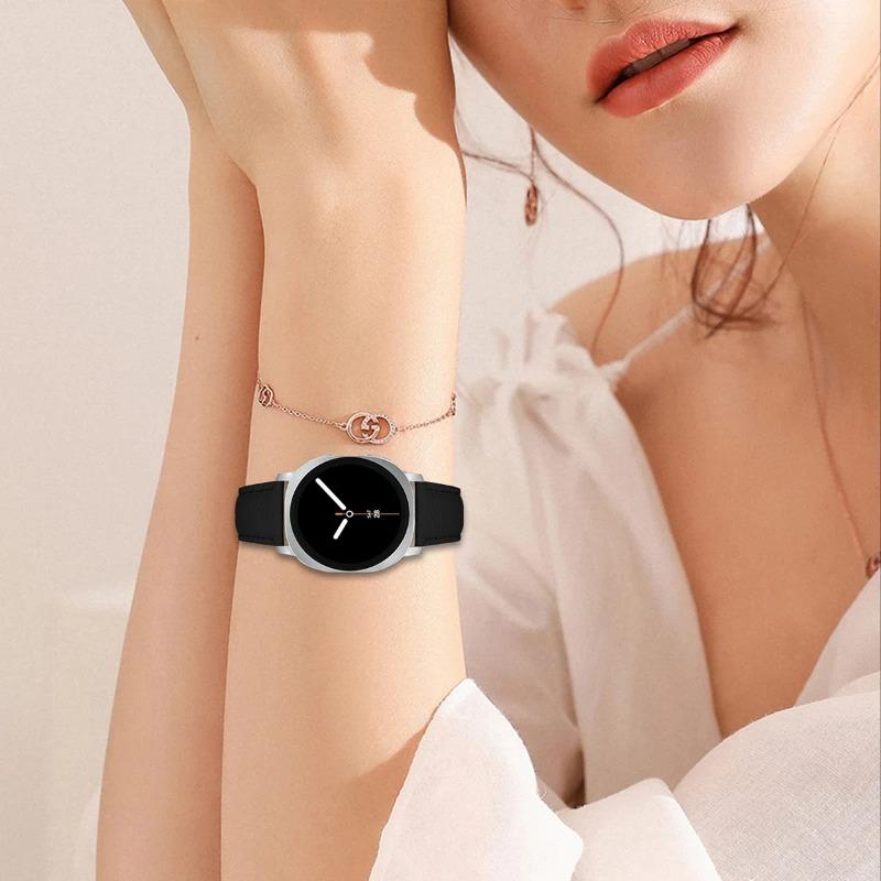 Leather Watch Strap For Samsung Galaxy Watch 8 40mm 44mm No Gaps Wrist Bands For Samsung Watch 8 Classic 46mm Bracelet Correa