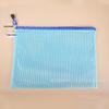 A4 Transparent PVC Mesh Zipper Bag - Creative Document and Stationery Folder with Logo Print