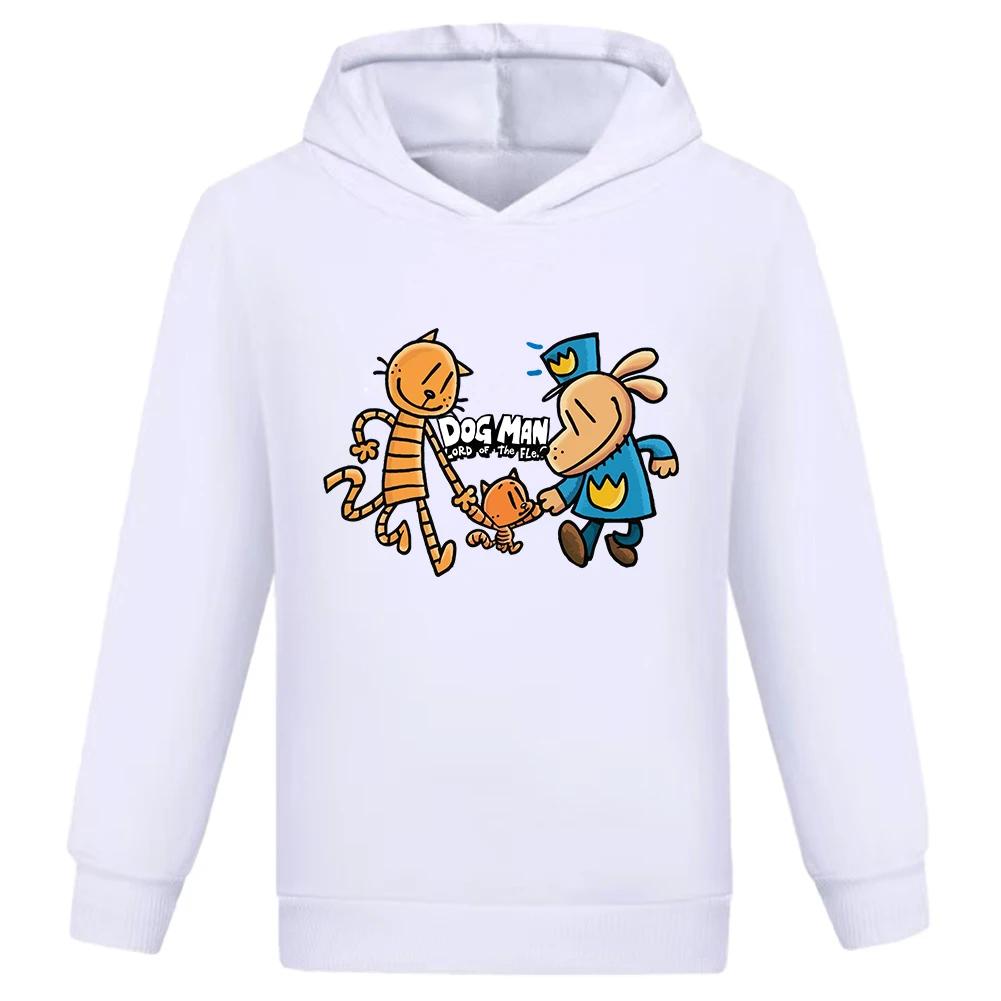 

Дитячий худі світшот Dogman для малюків хлопчиків дівчаток весняний з капюшоном з мультяшним принтом Собака Людина з довгим рукавом одяг різдвяний подарунок 120