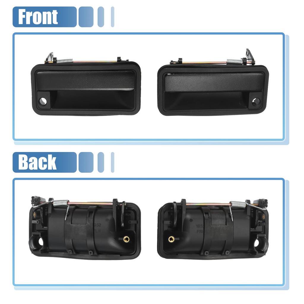 uxcell Exterior Front Door Handles for and Yukon Replacement Parts 15742229 and Left and Includes Lock Cylinder Key Chevrolet, Suburban, Tahoe, GMC,