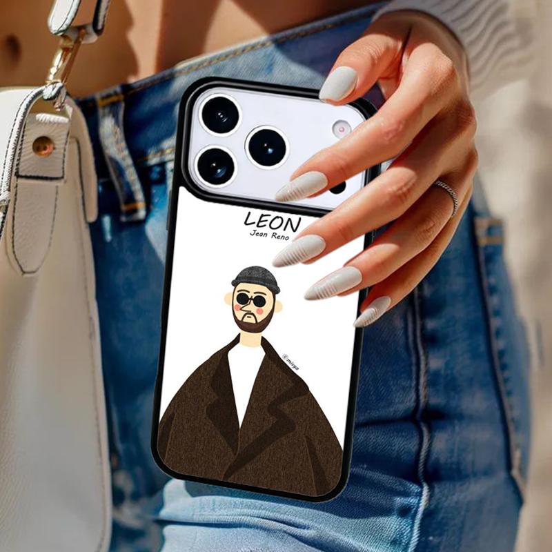 

Leon Movie Phone Case For iPhone 17 Air 14 15 13 12 Max Cover For Apple 16e 11 Pro Max Plus Coque iPhone 15pro