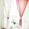 Fluffy Heart-Shaped Pearl Window Curtain Tie Back, Decor Mosquito Net Rope, Door Curtain Coffee Curtain Sun Shade Tiebacks, Christmas Red