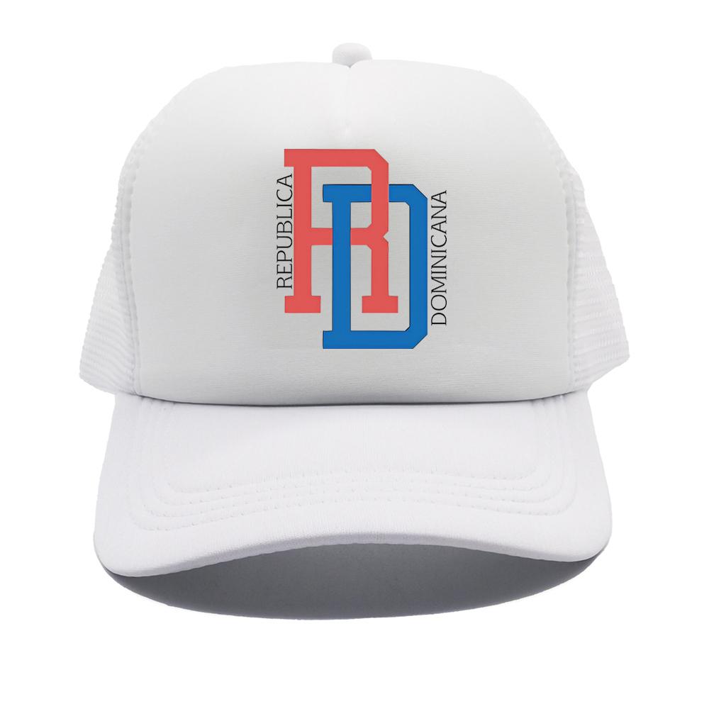Dominikanische Republik RD Flagge Stolz Dominikanische Trucker-Kappe Sommer Netz Baseballkappe FeUnisex Unisex Retro Papa Geschenk Kappen