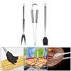 Barbecue Tool Set Stainless Steel Grilling Accessories Nylon Storage Case, Includes ,