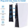 Cooling Fan, External USB Cooler 3 Fans Game Console Mini Cooling System with Extra USB Port for Sony Playstation5 Digital Edition&Ultra HD Console