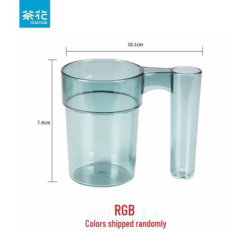 CHAHUA Plastic Rinsing Cups with Slot, Assorted Colors
