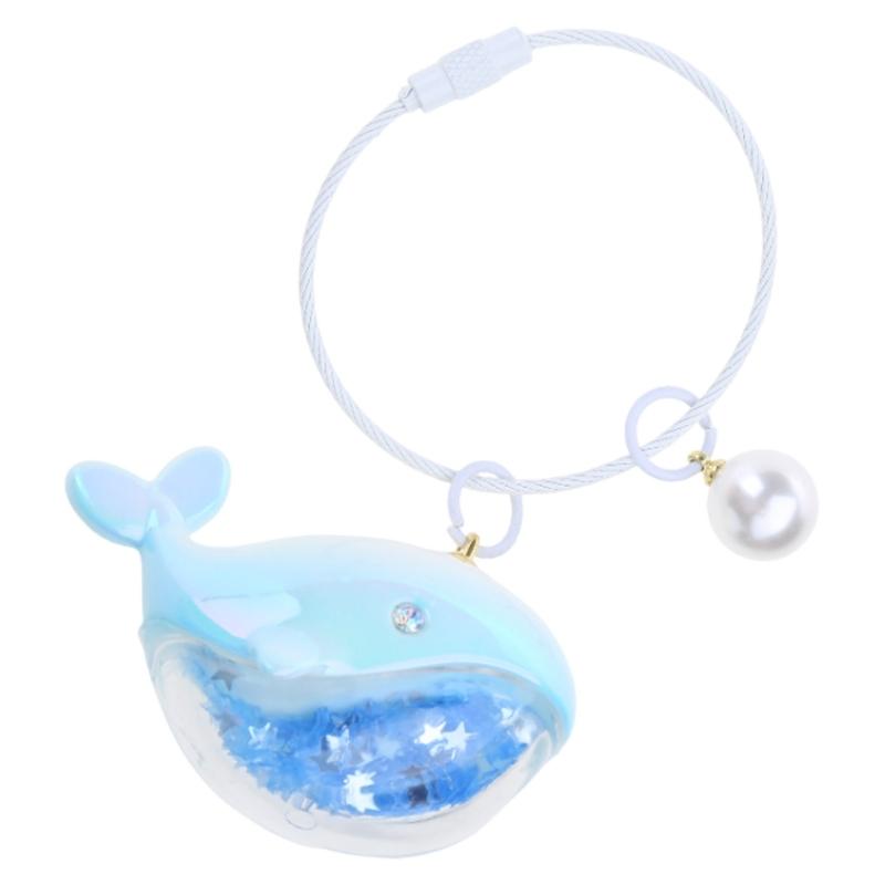 

Whale Keychain Marine Life Animal Keychains for Car Bag Keyring Personality Key Chain Charm Jewelry Valentines Day Gift синий