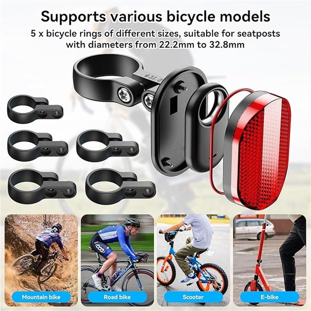 Bike Seat Cushion Taillight Bracket – Rear Mount Holder for Road & Mountain Bikes,  Safety Rear Light Accessory