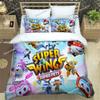 Cute Cartoon Super Wings Bedding Sets Exquisite Supplies Set Duvet Cover Bed Comforter Set Bedding Set Luxury Birthday Gift