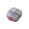 Portable Double Layer 8 Compartment Mini Pill Box Organizer Travel Medicine Storage Case for Daily Use Home Office School