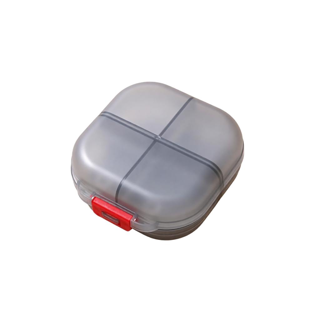 Portable Double Layer 8 Compartment Mini Pill Box Organizer Travel Medicine Storage Case for Daily Use Home Office School