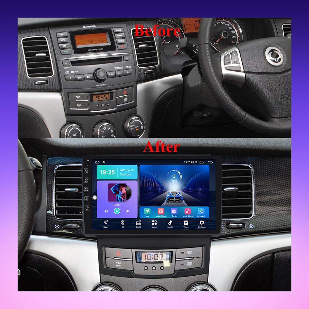 2 DIN Android Car Radio For SsangYong Korando 2010-2013 Multimedia Player Head Unit Stereo GPS Navigation WIFI 1+16GB