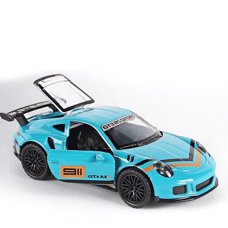 "Children's Off-Road Alloy Car Models with Open Doors - Sports Car Cake Decorations and Gifts for Boys"