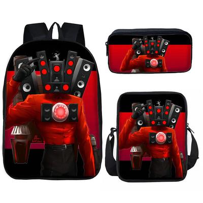 Toilet Backpack European and American Retro Schoolbag Fourth Grade Bag Sketch Large Capacity Portable Bag