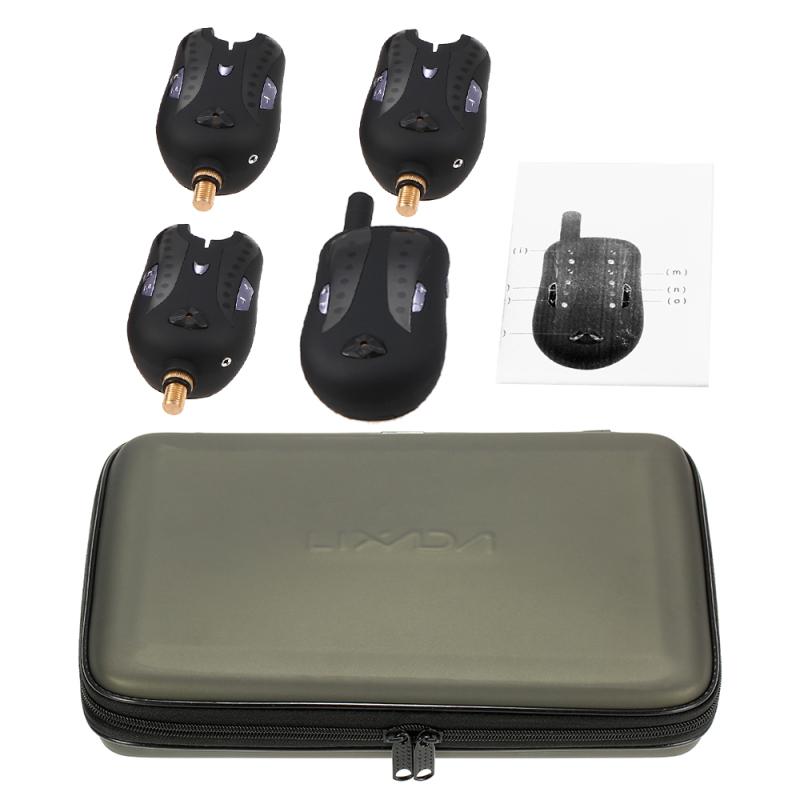 Wireless Digital Fishing Alarm Fishing Bite Alarms Set Fishing Receiver Sound Alert Kit Led Alarm Indicator with Portable Case