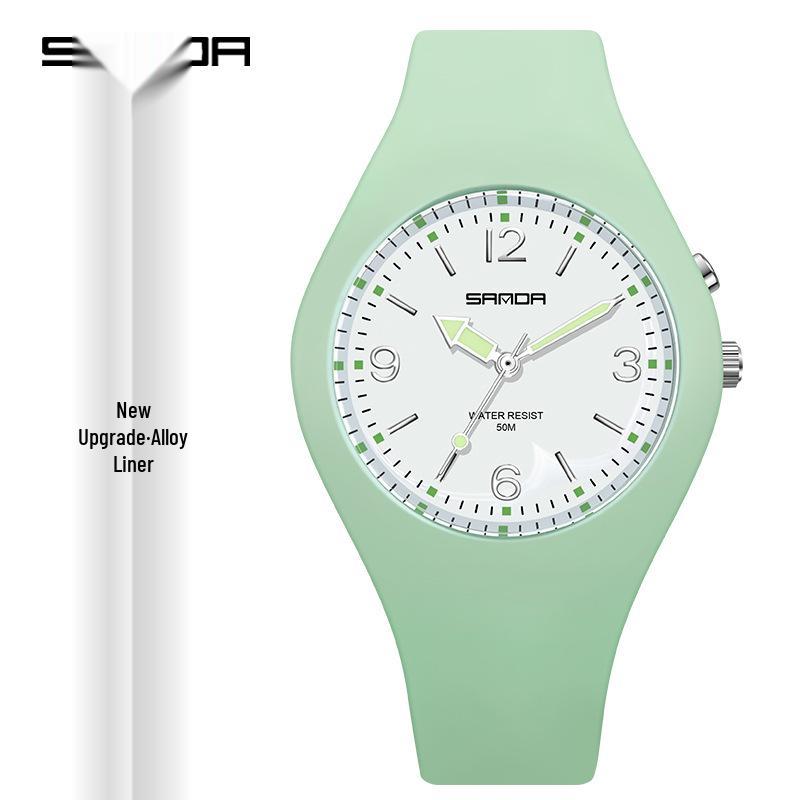 Multicolor Sanda 50M Waterproof Luminous Dial Sport Watch