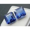 Natural Sapphire CERTIFIED Loose Gemstone Square Shape 20.20 Carat Blue Pair