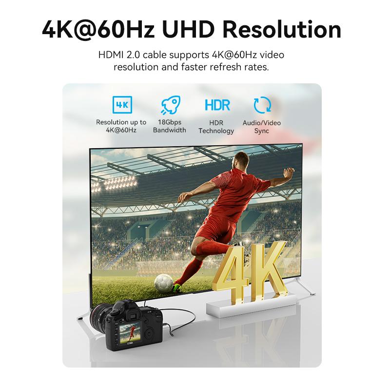 VENTION AGHBG 1.5m 4K 60Hz Mini HDMI to HDMI PVC Wire Male to Male Adapter Cable