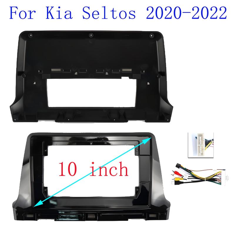 For Kia Seltos - Android Radio Dash Panel Car Accessories 10 Inch Car Fascia Frame Adapter