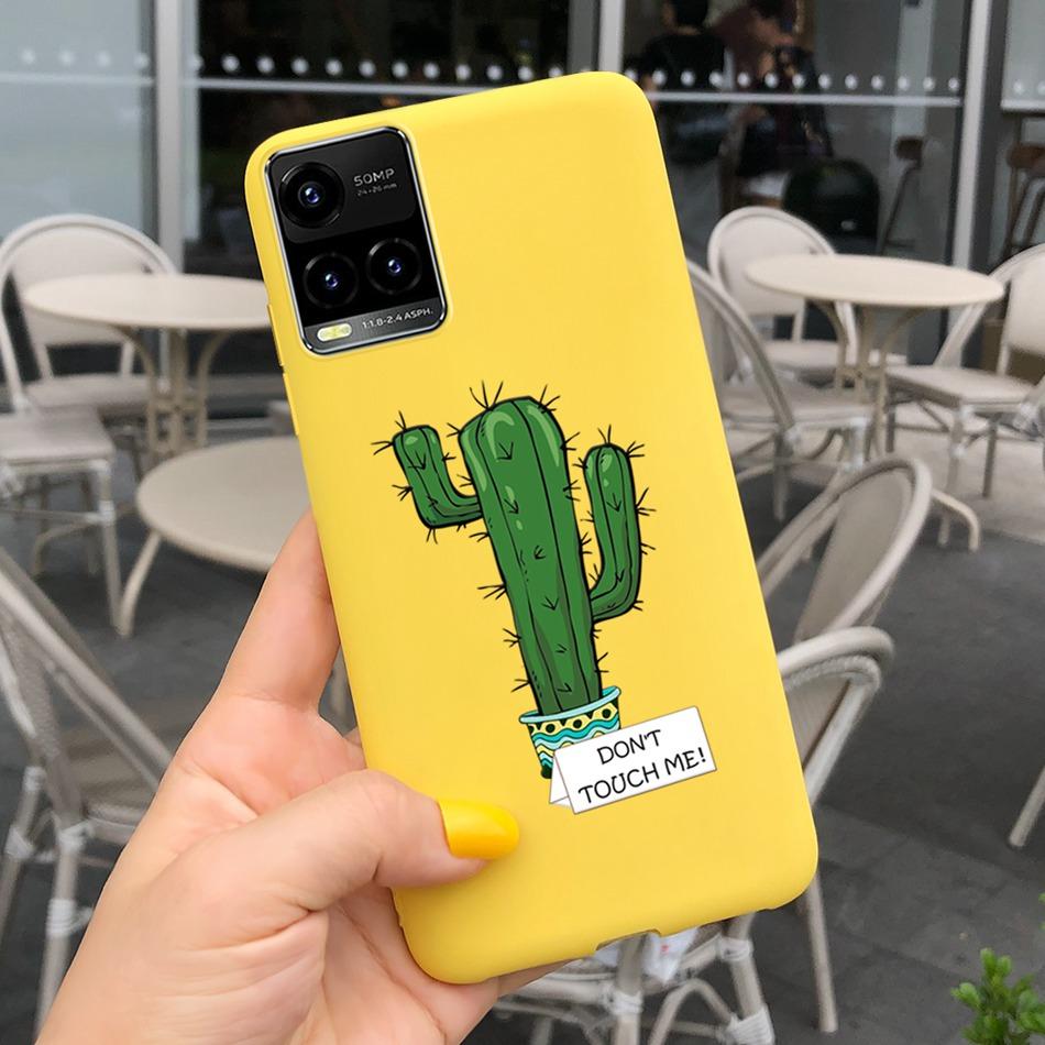 Cartooon Phone Case For Vivo Y21 2021 Y21S Y 21 V2110 V2111 Candy Silicon Case Back Cover For Vivo Y33S Y 33S V2109 Shell Funda