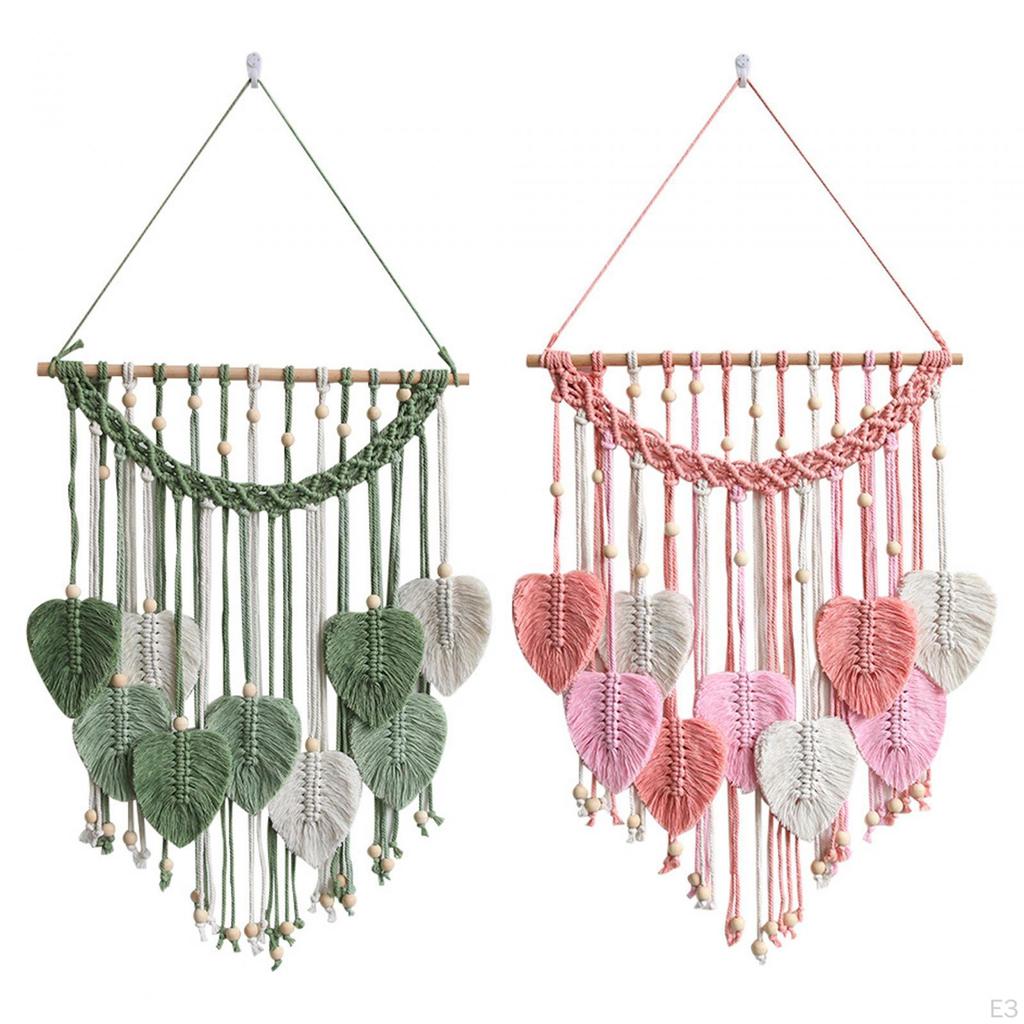 Boho Blad Vägghängning - Konstnärligt Heminredningsstycke