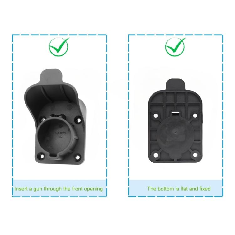 Electric Vehicle Charging Holder Charging Cable Organizers Car Charging Cable Hangers Wall Mount Connector for J1772