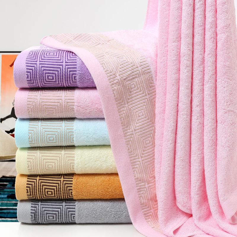Household Soft Water-absorbing Large Jacquard Bath Towel
